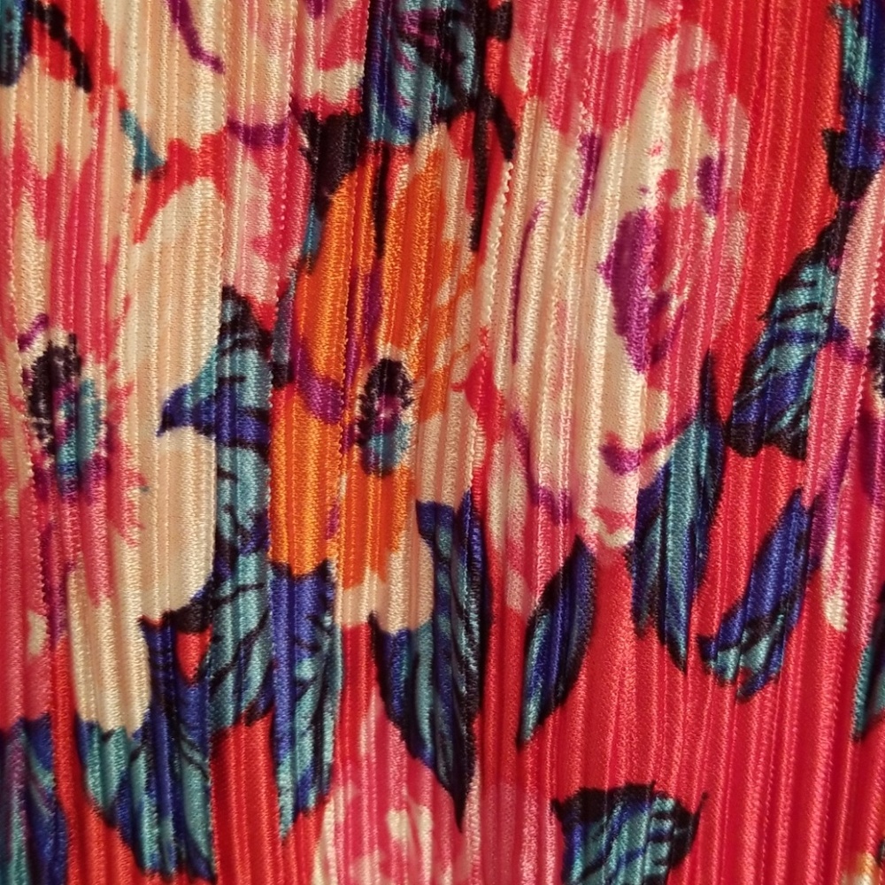 H.I.P. Cold-Shoulder Floral Print Sleeveless Top M - Picture 5 of 7